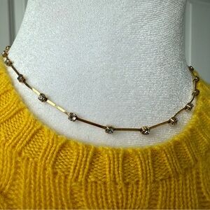 Agatha Paris vintage bijou (not) Gold Beaded Necklace looks like with diamonds